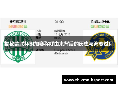 揭秘欧联杯附加赛称呼由来背后的历史与演变过程